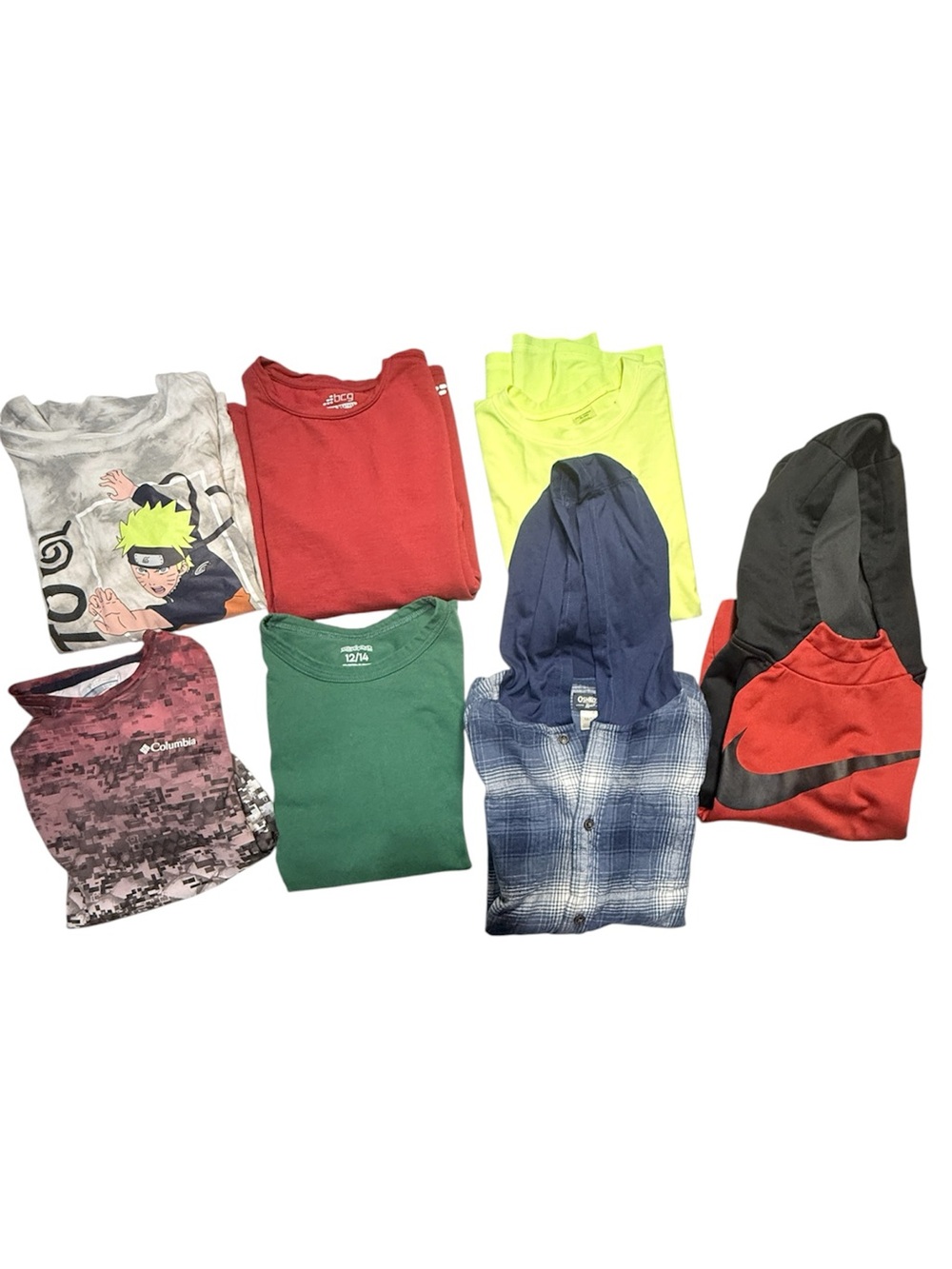 Kid’s bundle of long sleeve shirts & hoodies Boy’s size 10-12 (M/L) | bb3